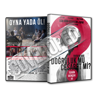 Doğruluk mu Cesaret mi - Truth or Dare 2018 Türkçe Dvd Cover Tasarımı